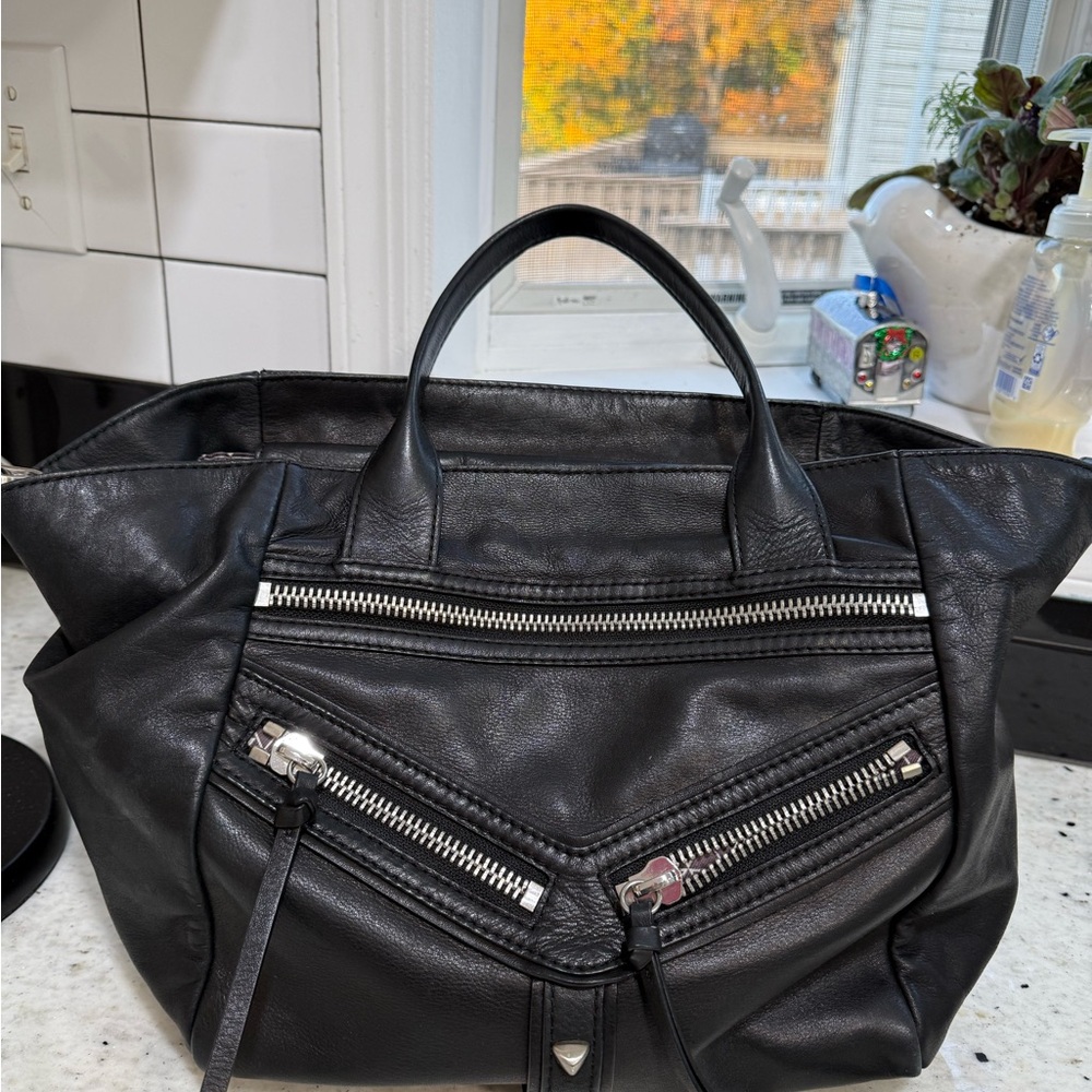 Botkier Black Leather Tote Bag - Picture 5 of 7